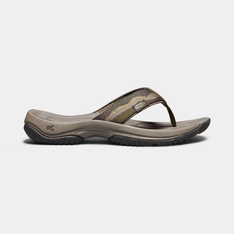 Chanclas Keen Kona Flip II Para Hombre Verde Oscuro Oliva - Sandalias Keen Mexico (257648-YPJ)